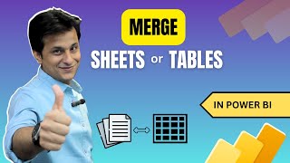 151 Merge Sheets or Tables in Power BI Power Query  Power BI Tutorial for Beginners [upl. by Ecertap843]