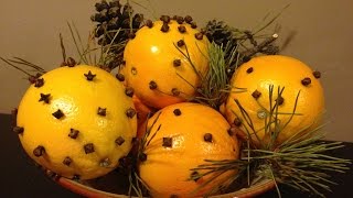 Orange Pomanders Easy Aromatic Christmas Decor [upl. by Faubion]