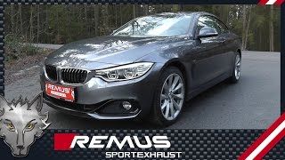 BMW 428i F32 with REMUS sport exhaust system [upl. by Stoat]