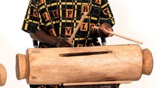 How to Play the Log Drum  African Drums [upl. by Harcourt488]