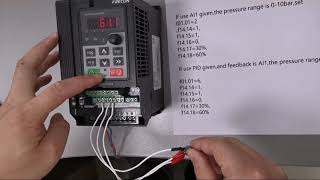 part1 seting Frecon VFD VSD frequency inverter ac drive [upl. by Cuhp806]