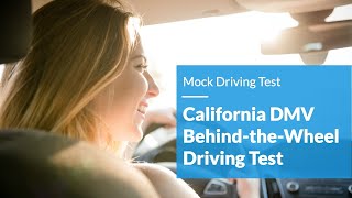 A Mock California DMV BehindtheWheel Driving Test 2017 YoGov [upl. by Horatia61]