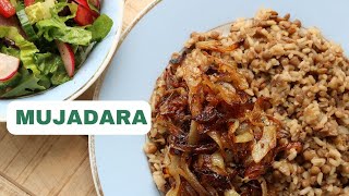 Lebanese Mujadara Recipe  Lentils and Rice with caramalised onions  Best Lebanese Recipes [upl. by Booth]