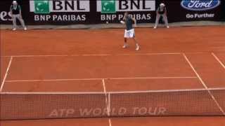 Gulbis Clocks Hot Shot Forehand Past Nadal [upl. by Bonnie]