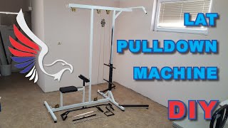 DIY Homemade Lat pulldown machine home gym equipment mesurements in description [upl. by Crysta]