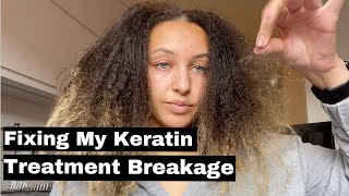 How I Fixed My Keratin Treatment Damage  Aphogee 2 Step Treatment [upl. by Amikahs303]