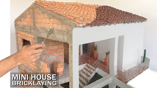 BRICKLAYINGMINIHOMEFOUNDATIONMODEL CASA EN MAMPOSTERÍA  re loaded [upl. by Assirhc]