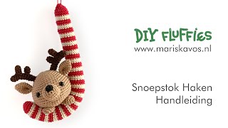 Kerst Snoepstok Haakpatroon Nederlands Amigurumi haken voor beginners [upl. by Deegan]