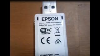 How to setup projector EPSON EBX05 using ELPAP10 wireless LAN device Part 1 [upl. by Zolly]