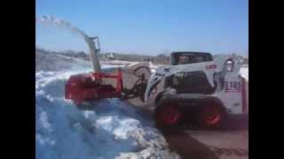 Eterra Skid Steer 3Point runs a Snow Blower [upl. by Terag]