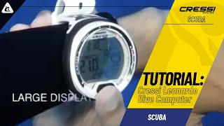 Dive Computer Tutorial Cressi Leonardo [upl. by Nee624]