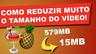 👨🏻‍🏫 TUTORIAL  Como REDUZIR tamanho de vídeo SEM PERDER QUALIDADE  Programa fácil e grátis [upl. by Herzig]