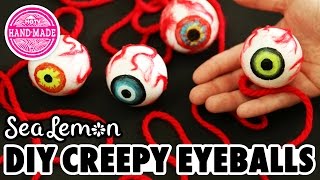 DIY Creepy Eyeballs with Sea Lemon  HGTV Handmade [upl. by Welton936]