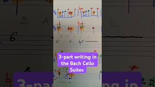 Counterpoint in the Cellosuites analysis bach cellosuite jsb musictheory classicalmusic cello [upl. by Aimat]