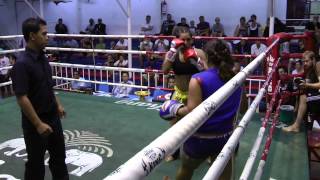 Vienna Sinbi Muay Thai From Canada Fights  Bangla Stadium [upl. by Hesketh]