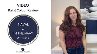 Sherwin Williams Naval and In the Navy PAINT COLOUR REVIEWS [upl. by Mcbride997]