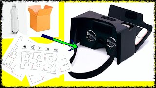 How to make vr box at home From cardboard and bottle Easy  vr box Headset Google Cardboard [upl. by Gib]