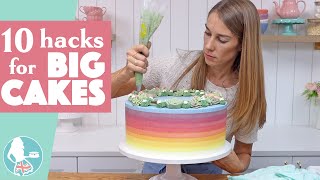 10 Hacks for BIG Cakes [upl. by Adimra]