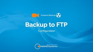 Set up an FTP backup [upl. by Yenaiv]