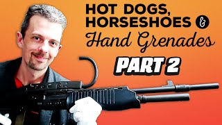 Firearms Expert Reacts To EVEN MORE Hot Dogs Horseshoes and Hand Grenades Guns [upl. by Kissie]