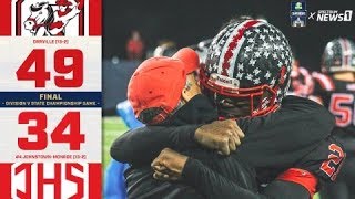 Orrville Red Riders Division V State Champions 2018  Highlights Vs Johnstown Monroe High School [upl. by Teagan]