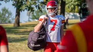 Harrison Butker Kansas City Chiefs Kicker Speaks To The Media About His Kicking Techniques [upl. by Leon]