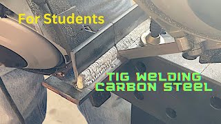 TIG Welding a Carbon Steel Tee Joint MultiPass Fillet Weld [upl. by Arte]