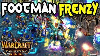 Warcraft 3  Custom  Footman Frenzy [upl. by Atinele]