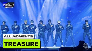 TREASURE 트레저 ALL MOMENTS 🎁💙  MCOUNTDOWN IN FRANCE [upl. by Gabler167]