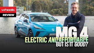 Oh MG Electric MG4 brings a strong challenge to Oz  Wheels Australia [upl. by Florie]