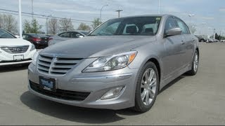 2013 Hyundai Genesis Sedan Premium Start up Walkaround and Vehicle Tour [upl. by Lavicrep]