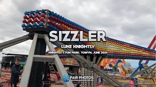 OnRide Sizzler  Luke Knightly  Knightlys Fun Park Towyn June 2024 [upl. by Nihi]