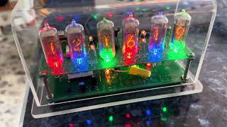 Nixie LC531 Dolam nixie tubes clock [upl. by Llevel831]