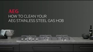 How to clean your AEG stainless steel gas hob [upl. by Mela]