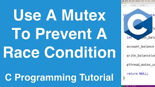 Mutex Introduction pthreads  C Programming Tutorial [upl. by Hsetirp]