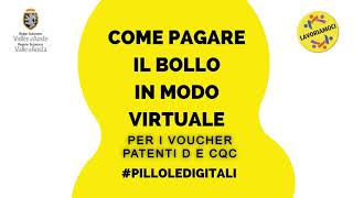 Pillole digitali come pagare il bollo virtuale [upl. by Moncear]