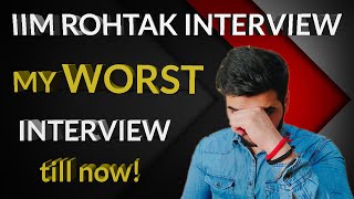 MY IIM ROHTAK INTERVIEW EXPERIENCE IIM INTERVIEW EXPERIENCE UR IIM GUY SACHIN IIM GUY IIM 2021 [upl. by Morganstein]