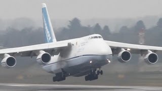 Antonov An124 Departure  Very loud HD [upl. by Trstram973]