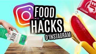 JE TESTE DES FOOD HACKS DINSTAGRAM [upl. by Maurise43]