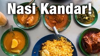 Nasi Kandar in Penang Insanely Good Curry at Restoran Tajuddin Hussain [upl. by Allebram]