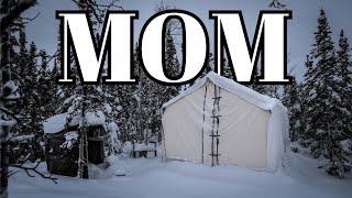 WINTER STORM  Snow Tent Camping Solo [upl. by Ellimac]