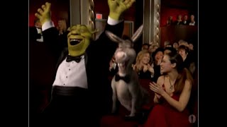 Shrek Wins Best Animated Feature  74th Oscars 2002 [upl. by Ahsinat]