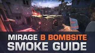 CSGO Mirage  B Bombsite smoke guide [upl. by Ylrbmik171]