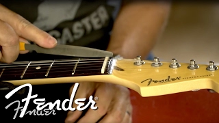 How To  Filing the Guitar Nut  Fender [upl. by Elery]