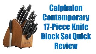 Calphalon Contemporary Knife Set Quick Review [upl. by Mackler]