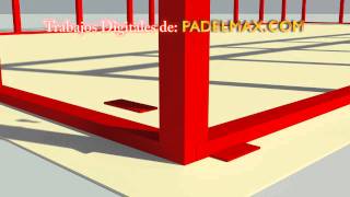 Construccion Pista Padel PADELMAXCOM [upl. by Obed29]