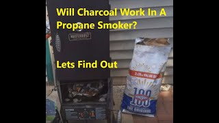 Masterbuilt Smoker  Using Charcoal In A Propane Smoker [upl. by Namra]