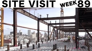 A tour inside the construction site Week 89 Site Visit [upl. by Einnim]