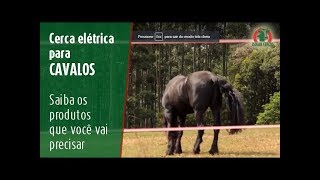 Cerca elétrica para CAVALOS funciona [upl. by Lohman]