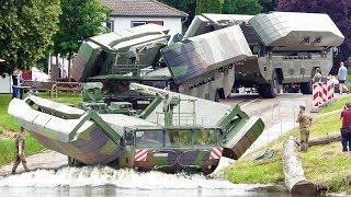 M3 Amphibious Rig driving into River  Ferry Operation [upl. by Antrim]